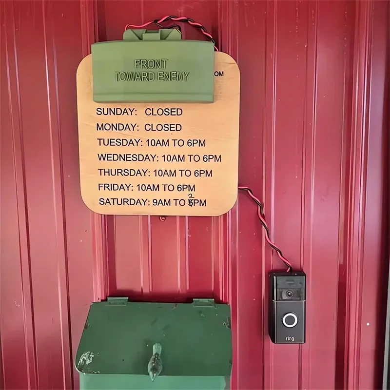 Funny Fake Claymore Mine Doorbell Prank for Home & Parties