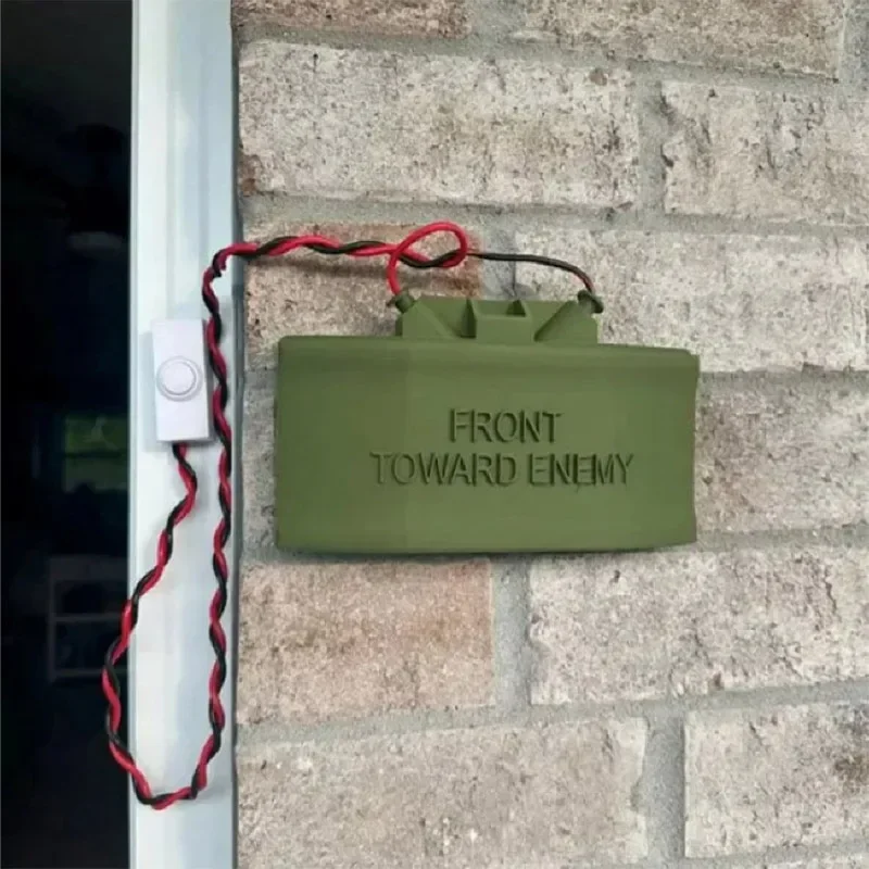 Funny Fake Claymore Mine Doorbell Prank for Home & Parties