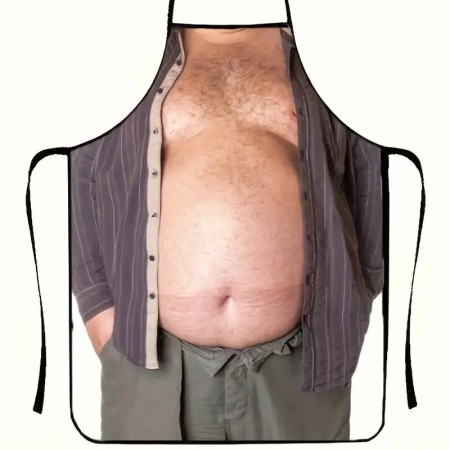 Humorous BBQ Grilling Apron for Men - Durable and Versatile