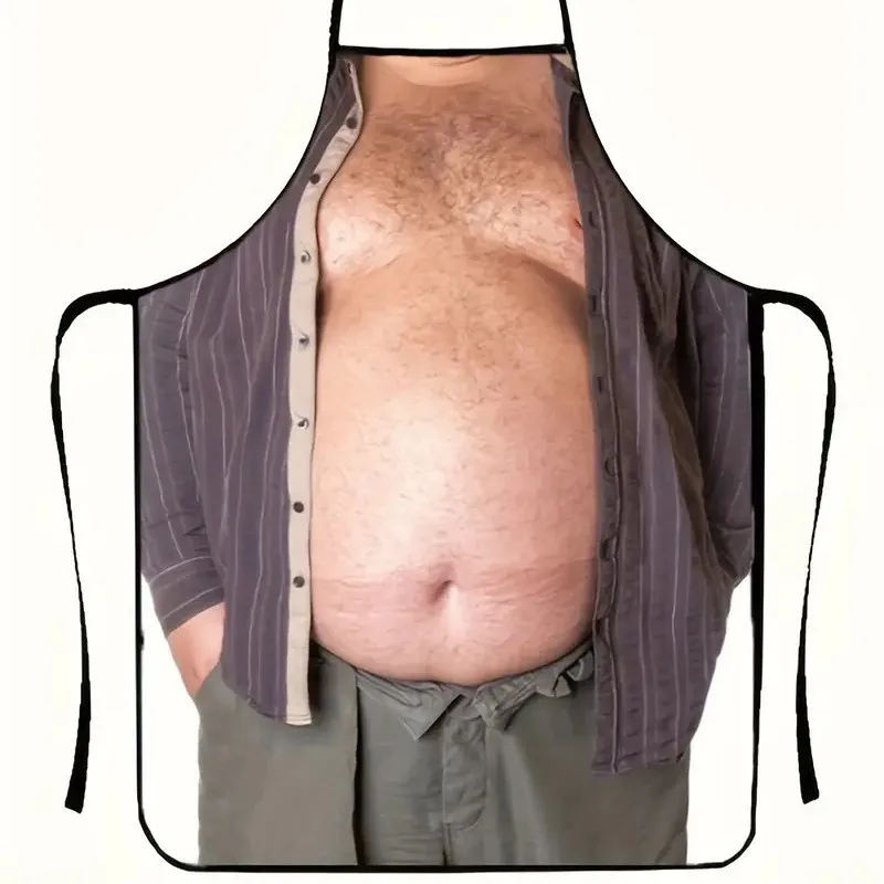 Humorous BBQ Grilling Apron for Men - Durable and Versatile
