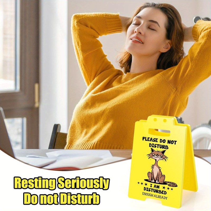 Humorous Desk Sign - Please Do Not Disturb for Office Spaces