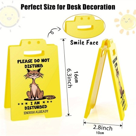Humorous Desk Sign - Please Do Not Disturb for Office Spaces