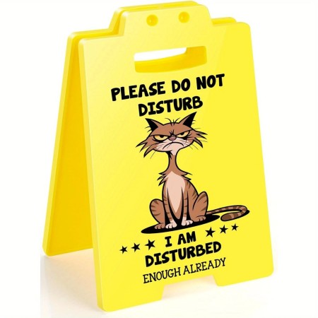 Humorous Desk Sign - Please Do Not Disturb for Office Spaces