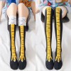 Funny Chicken Claw Print Knee High Socks for Women