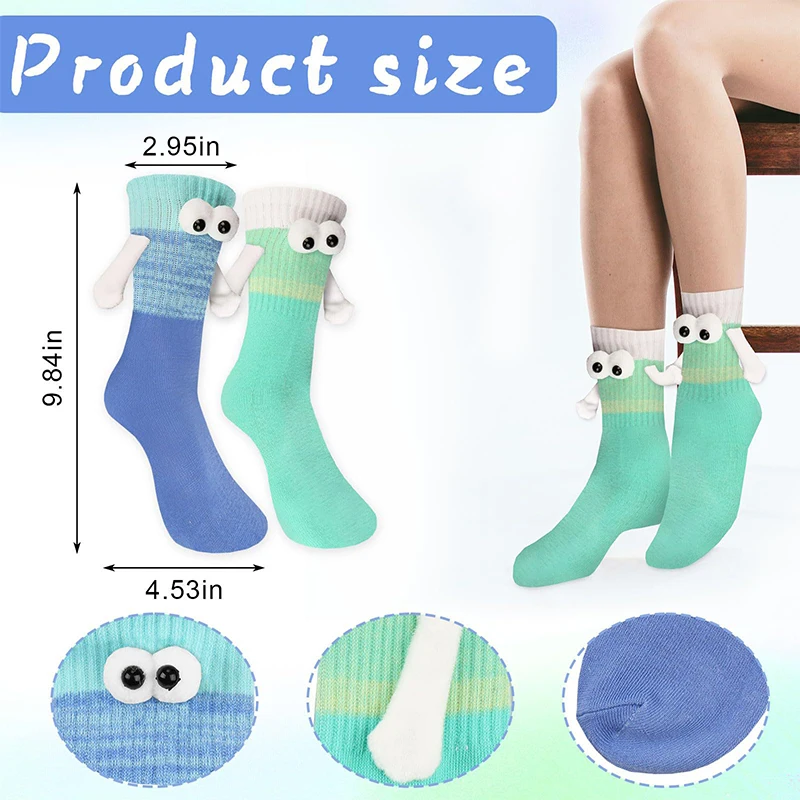 Magnetic Holding Hand Socks for Couples – Fun Designer Socks