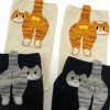4 Pairs of Women’s Funny Cat Socks – Mid Tube Winter Style