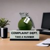 3D Printed Complaint Department Desk Sign - Funny Office Decor