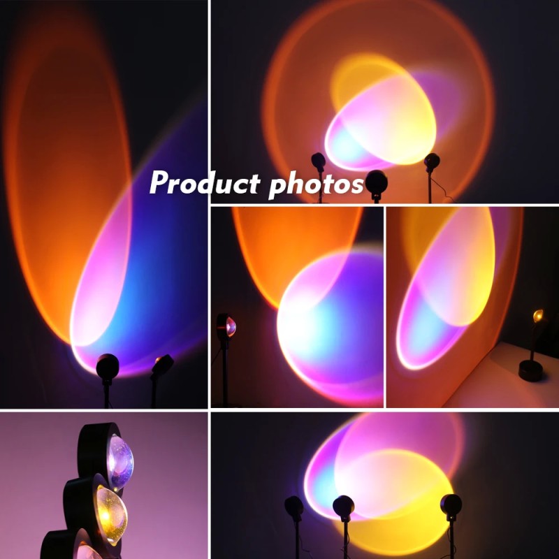 LED Sunset Projector Lamp for Bedroom and Living Room