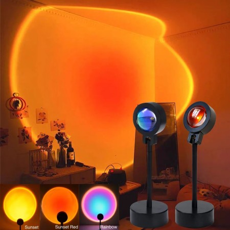 LED Sunset Projector Lamp for Bedroom and Living Room
